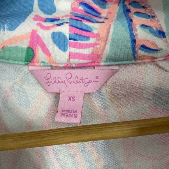 Lilly Pulitzer Shirt Out To Sea Print Skipper Popover - Picture 3 of 7